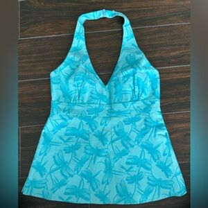 Vineyard Vines Aqua Dragonfly Halter Top Size 2
